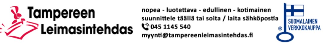 Welcome to the Tampereen leimasintehdas Shop